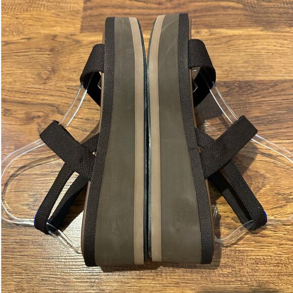 Rothy’s Women’s The Lightweight Wedge Sandal – Brown – Size 9 Sustainable Style - Picture 6 of 9